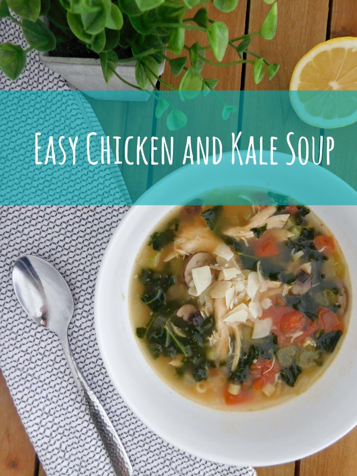 Easy Chicken and Kale Soup - Blue Cheese Bungalow